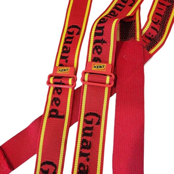 Kent Feed RARE Guaranteed‎ Red Suspenders Farmer Agricultural Advertisement